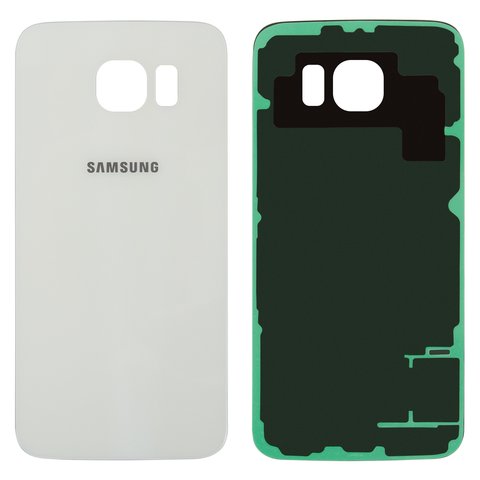 Задня панель корпуса для Samsung G920F Galaxy S6, біла, 2.5D, Original PRC 