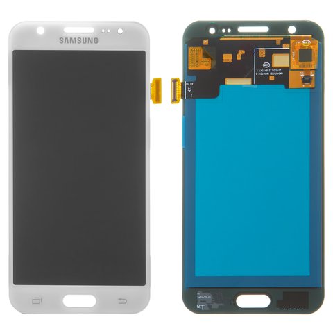 Дисплей для Samsung J500 Galaxy J5, белый, без рамки, High Copy, OLED 