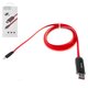 USB кабель Hoco U29, USB тип-A, Lightning, 100 см, 2 A, красный