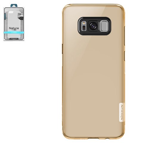 Чохол Nillkin Nature TPU Case для Samsung G955 Galaxy S8 Plus, коричневий, прозорий, Ultra Slim, силікон, пластик, #6902048138674
