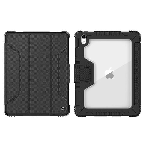 Чохол Nillkin Bumper iPad Leather Cover для Apple iPad 9.7 2018 iPad 6 , чорний, ударостійкий, прозорий, книжка, з фактурою, пластик, A1823 A1822 A1954 A1893, #6902048171206