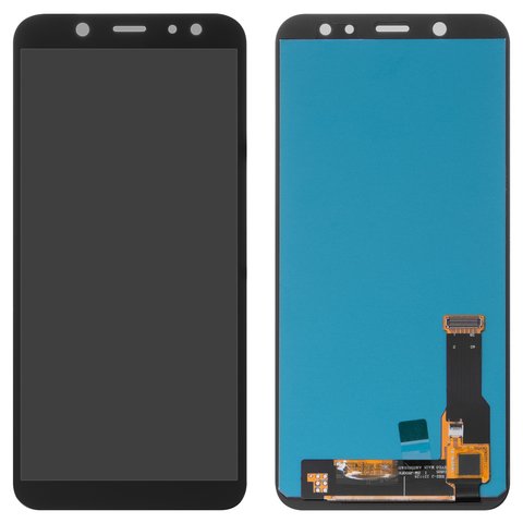 Дисплей для Samsung A600 Dual Galaxy A6 2018 , чорний, без рамки, High Copy, OLED 