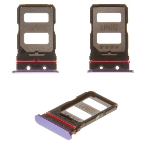 Держатель SIM карты для Xiaomi Poco F2 Pro, фиолетовый, M2004J11G