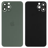 Задня панель корпуса для iPhone 11 Pro, зелена, із склом камери, small hole, matte midnight green