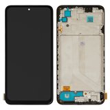 Дисплей для Xiaomi Poco M5s, Redmi Note 10, Redmi Note 10S, чорний, з рамкою, High Copy, з широким обідком, (OLED)