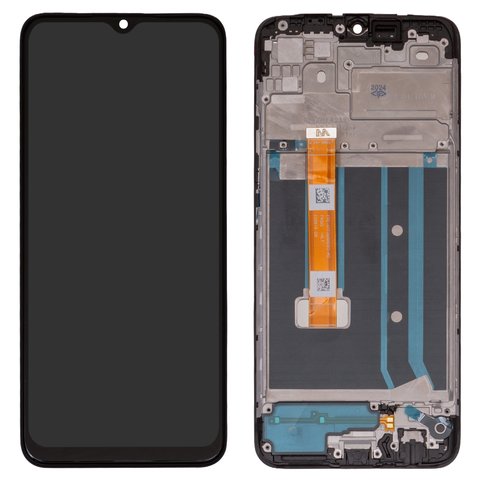 Дисплей для Oppo A15, A15s, чорний, з рамкою, Original PRC , CPH2185, CPH2179, FPC HTF065H093