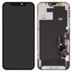 Дисплей для iPhone 12, iPhone 12 Pro, чорний, з рамкою, (AMOLED), GX OEM soft