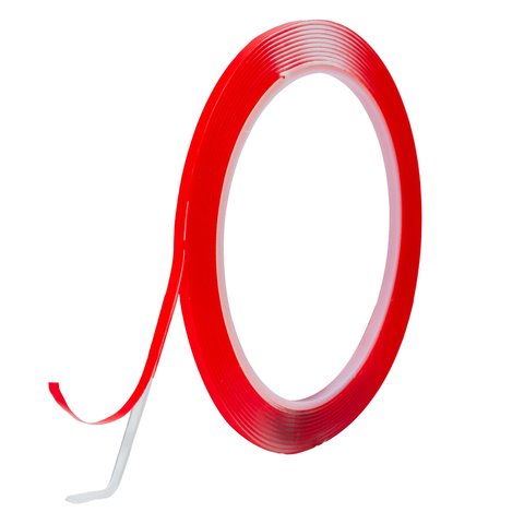 Липкая лента, прозрачная, для чистки сеток динамиков и микрофонов, 3,0 мм, 3 м