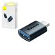 Адаптер Baseus Ingenuity Series, USB тип-C, USB тип-A, синій, OTG, #ZJJQ000003