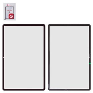 Скло корпуса G+OCA PRO для Samsung X800 Galaxy Tab S8 Plus Wi Fi, X806 Galaxy Tab S8 Plus 5G, з ОСА плівкою, чорне