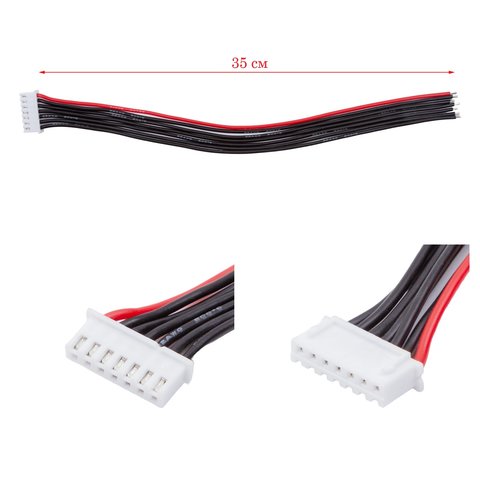Балансувальний кабель 6S, для акумуляторів, 35 см, JST XH, 22AWG