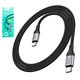 USB кабель Hoco X102, 2xUSB тип-C, 100 см, 60 Вт, черный, в нейлоновой оплетке, #6942007608787