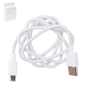 USB кабель Xiaomi, USB тип C, USB тип A, 100 см, 6 А, білий, High Copy, service pack box