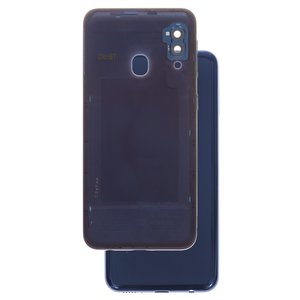 Panel trasero de carcasa puede usarse con Samsung A202F DS Galaxy A20e, azul
