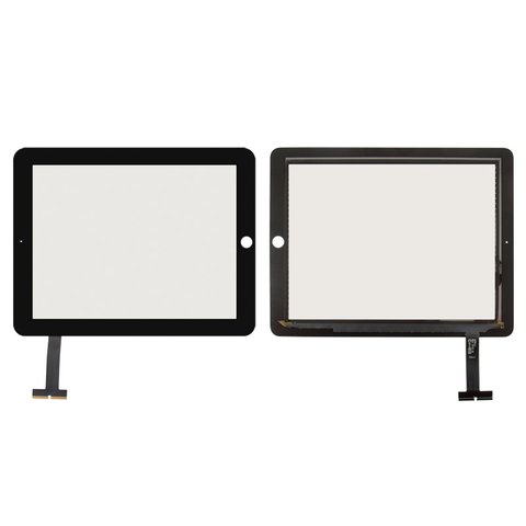 Touchscreen compatible with Apple iPad, black 