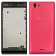 Housing compatible with Sony ST26i Xperia J, (pink)
