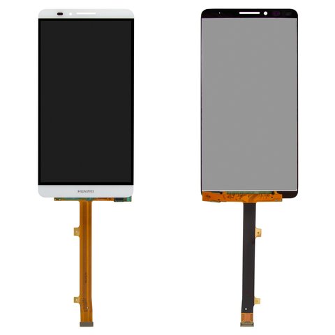 LCD compatible with Huawei Ascend Mate 7, white, without frame, High Copy, JAZZ L09 