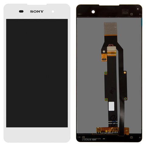 Pantalla LCD puede usarse con Sony F3311 Xperia E5, blanco, Original PRC 