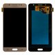 LCD compatible with Samsung J510 Galaxy J5 (2016), (golden, without frame, Original (PRC), original glass)