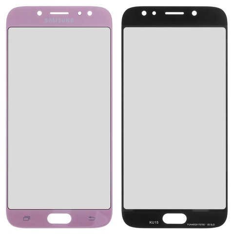 Housing Glass compatible with Samsung J730F Galaxy J7 2017 , pink 