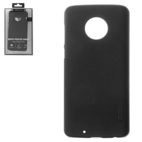 Case Nillkin Super Frosted Shield compatible with Motorola XT1925 Moto G6, black, with support, matt, plastic  #6902048153653