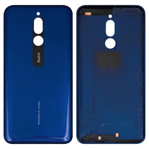 Panel trasero de carcasa puede usarse con Xiaomi Redmi 8, azul, con botones laterales, M1908C3IC, MZB8255IN, M1908C3IG, M1908C3IH