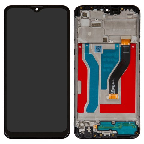 LCD compatible with Samsung A107 Galaxy A10s, black, with frame, Original PRC , original glass 