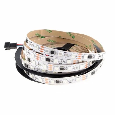 RGB LED Strip SMD5050, WS2811 white, with controls, IP20, 12 V, 60 LEDs m, 5 m 