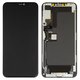 LCD compatible with iPhone 11 Pro Max, (black, with frame, HC, (OLED), GX OEM hard)