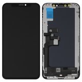 Дисплей для iPhone XS, черный, с рамкой, AAA, (TFT), JK