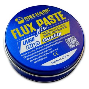 Fundente en pasta Mechanic UV80, libre de halógeno, 60 g