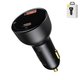 Car Charger Baseus Superme Digital Display PPS, (black, Quick Charge, with LCD, 100 W, 2 outputs, 12-24 V) #CCZX-01