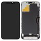 LCD compatible with iPhone 12 Pro Max, (black, with frame, AAA, (TFT), ZY)