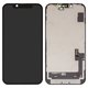 LCD compatible with iPhone 14, (black, with frame, AAA, (TFT))