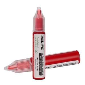 Máscara de soldadura RELIFE RL UVH901R, roja, 10 ml, UV