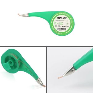 Malla para desoldar RELIFE RL 1520, Ancho  1.5 mm, L  2 m