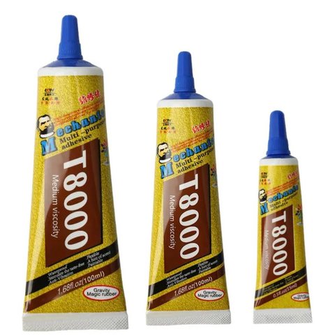 Sealant Glue Mechanic T8000, for touchscreen LCD gluing, 50 ml, transparent 