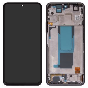 Pantalla LCD puede usarse con Xiaomi Redmi Note 11 Pro Plus 5G, negro, con marco, Original PRC 