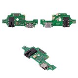 Flat Cable compatible with Tecno Camon 11s (CB7), (headphone connector, charge connector, with microphone, Copy, charging board)