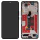 LCD compatible with Huawei Honor 200, (black, with frame, Original (PRC), ELI-AN00, ELI-NX9)