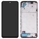 Pantalla LCD puede usarse con Xiaomi Poco M5s, Redmi Note 10, Redmi Note 10S, negro, con marco, Copy, (TFT)