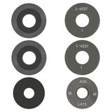 Camera Lens compatible with Motorola Moto G15, (black, without frame, set 3 pcs.)