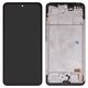 LCD compatible with Xiaomi Redmi Note 14 4G, (black, with frame, High Copy, 161.5mm, (OLED), 24117RN76E, EU version)