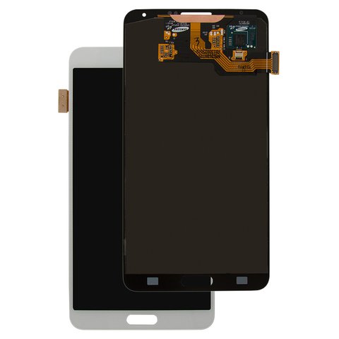 LCD compatible with Samsung N900 Note 3, N9000 Note 3, N9005 Note 3, N9006 Note 3, white, without frame, original change glass 