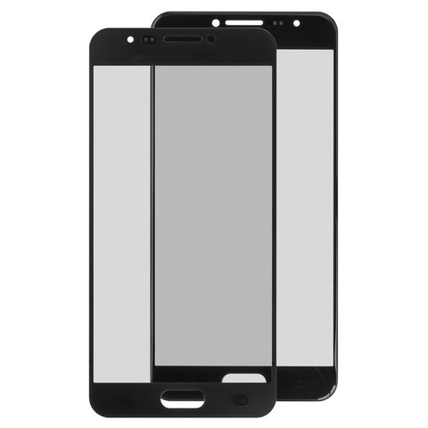 Housing Glass compatible with Samsung C5000 Galaxy C5, 2.5D, black 