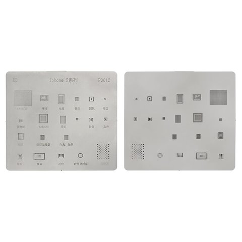 BGA Stencil P3012 compatible with Apple iPhone 5, 20 in 1 