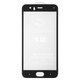 Tempered Glass Screen Protector All Spares compatible with Xiaomi Mi 6, (5D Full Glue, black, the layer of glue is applied to the entire surface of the glass, MCE16)