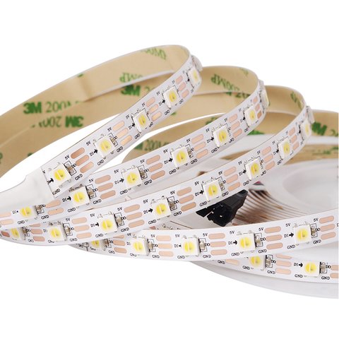 LED Strip SMD5050 white, monochrome, with controls, IP20, 5 V, 60 LEDs m, 5 m 