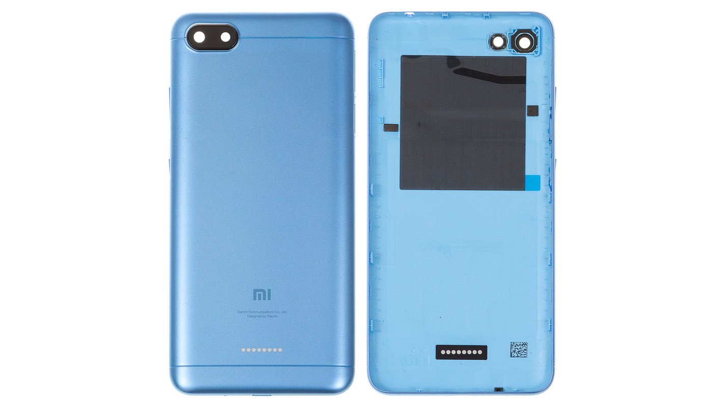 Housing Back Cover Compatible With Xiaomi Redmi 6a Blue Dual Sim Gsmserver