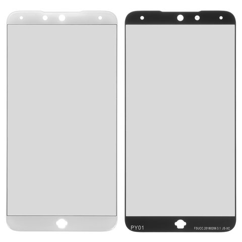 Housing Glass compatible with Meizu 15, white 